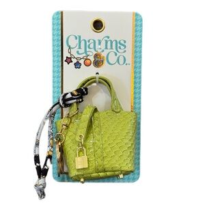 Charms & Co Lime Green Mini Bag Charm